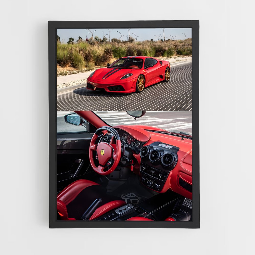 Poster La Ferrari Rouge (vue 2)